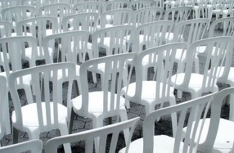 Chairs (black and white) 311 (photo credit: Emlyn Addison)