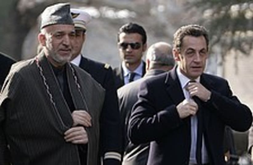 Sarkozy Afghanistan 224. (photo credit: AP)