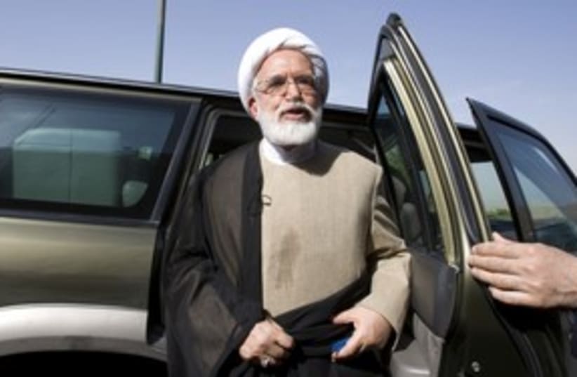 Iranian opposition candidate Mehdi Karoubi 311 (R) (photo credit: Raheb Homavandi / Reuters)