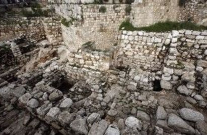 City of David Silwan Archeological site 311 R (photo credit: Gil Cohen Magen / Reuters)