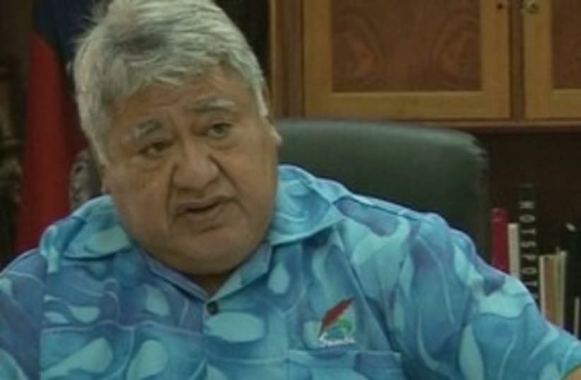 Samoan Prime Minister Tuilaepa Sailele Malielegaoi 311 R (photo credit: REUTERS )