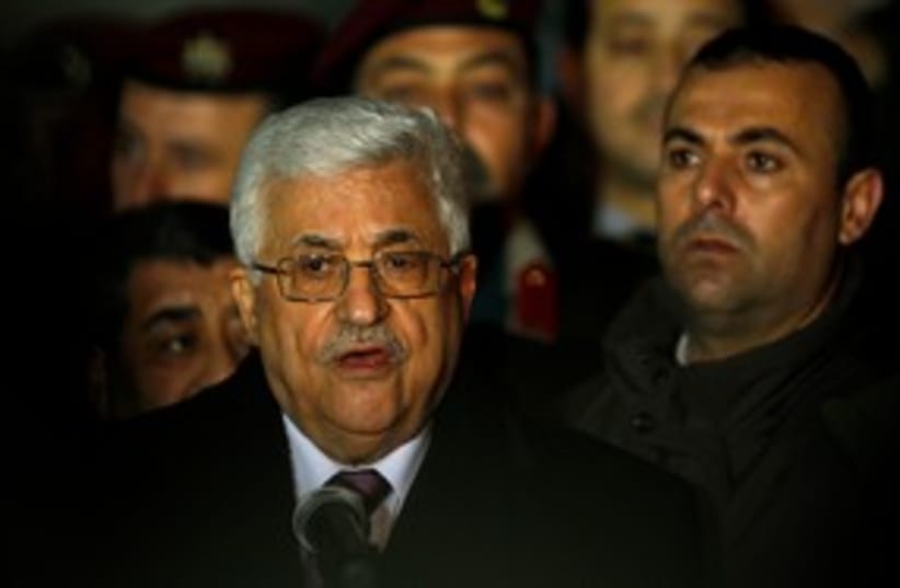 Palestinian Authority President Mahmoud Abbas 311 (R) (photo credit: REUTERS/Mohamad Torokman)