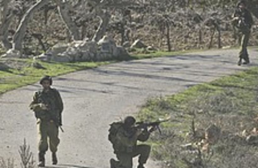 Troops Hebron attack 224 (photo credit: AP)
