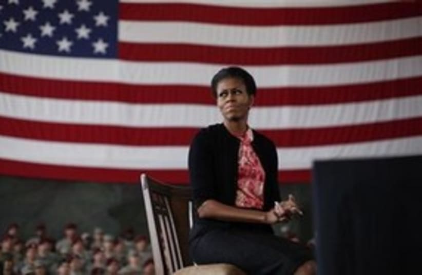 Michelle Obama 31 (photo credit: Reuters/Kevin Lamarque)