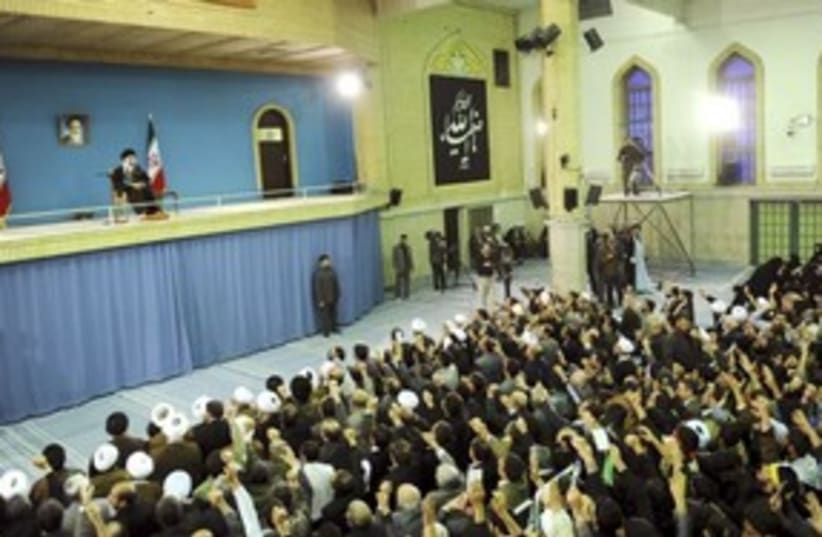 Ayotollah Khamenei speaks to supporters in Tehran_311 (photo credit: Reuters)