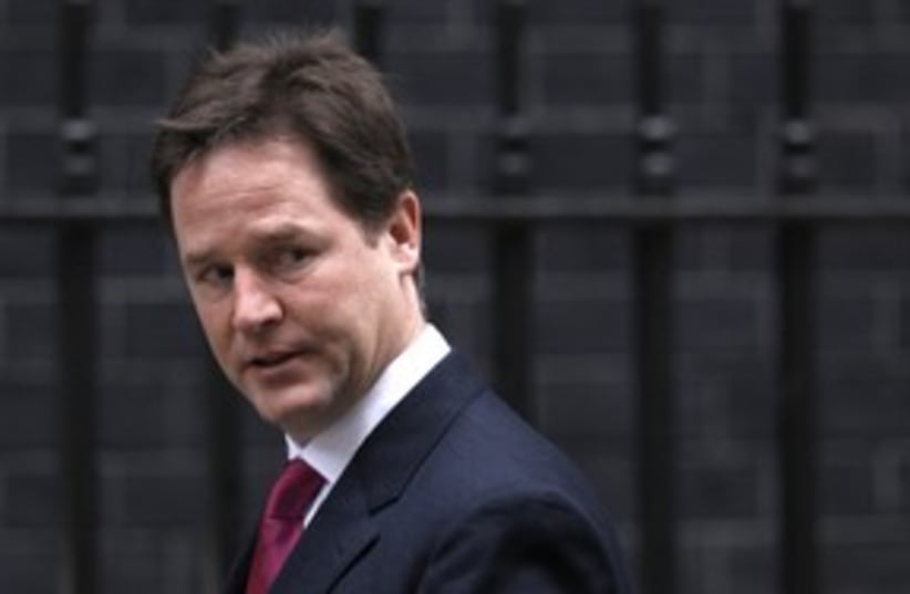 UK Deputy PM Nick Clegg_311 (photo credit: Reuters)