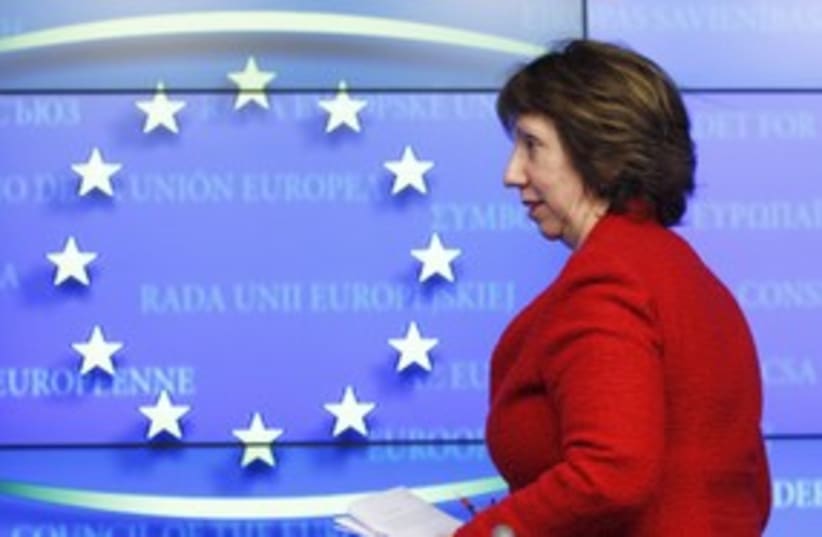 EU Foreign Policy Chief Catherine Ashton 311 (R) (photo credit: Francois Lenoir / Reuters)