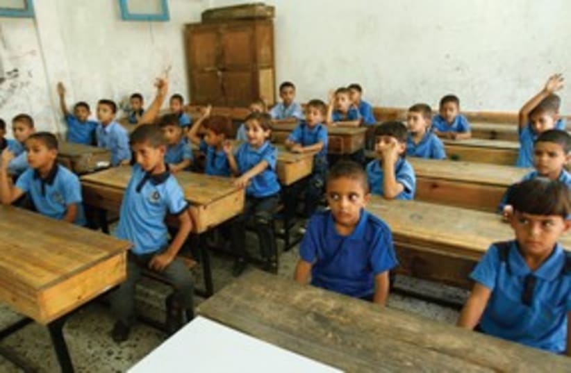 Palestinian children in school 311 (photo credit: REUTERS)