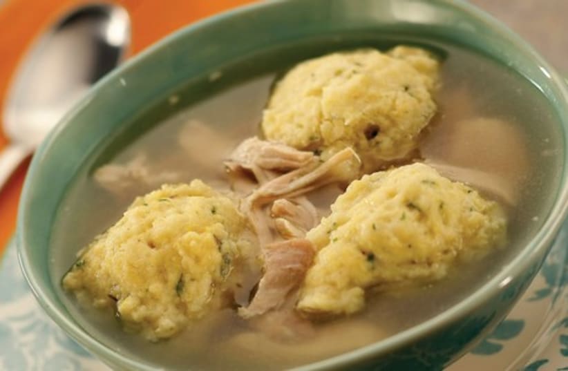 CHICKEN IN THE POT WITH MATZA BALLS (photo credit: Courtesy/MCT)