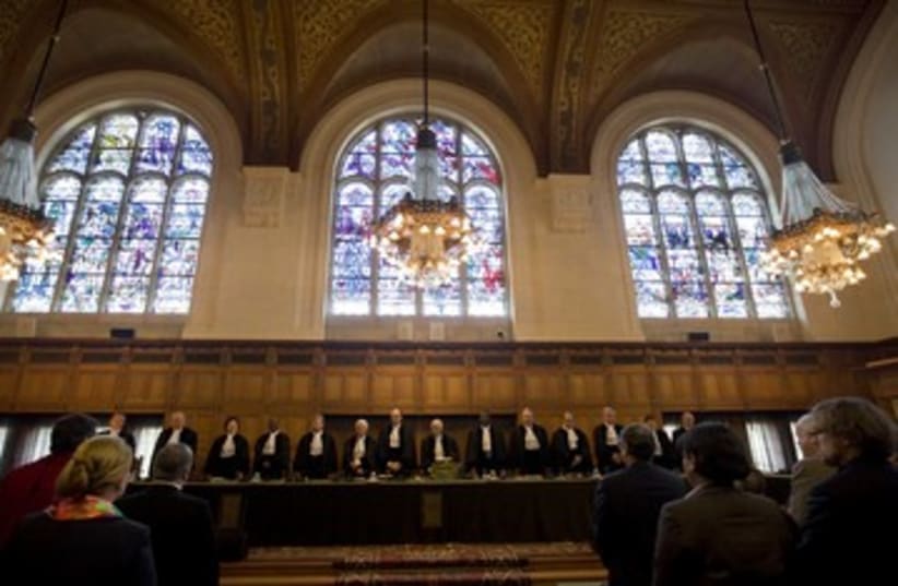 International Court of Justice 390 (photo credit: REUTERS)