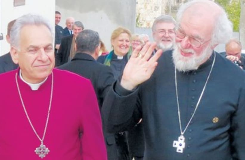 Archbishop of Canterbury 390 (photo credit: Courtesy of the Episcopal Church in Jerusalem and )