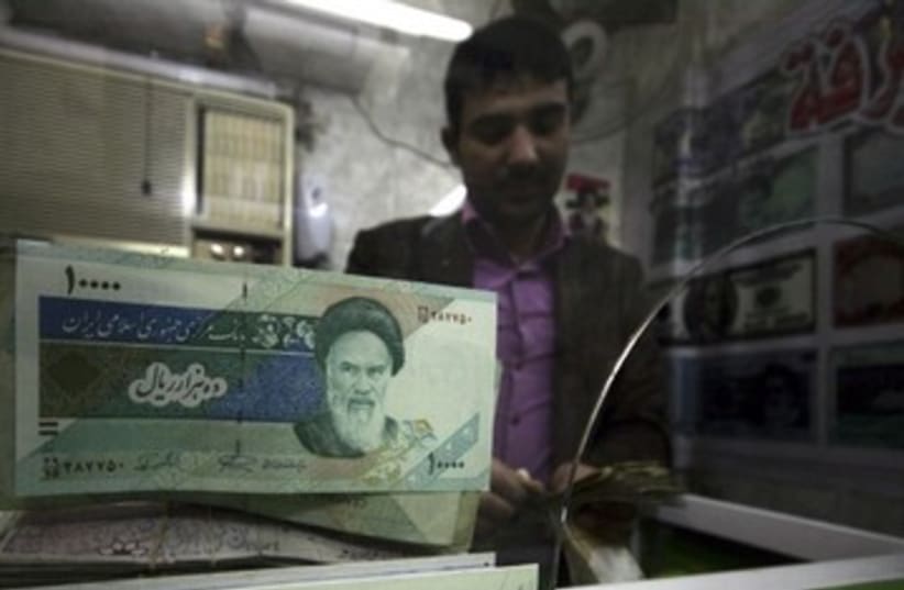 Iran rial sanctions 390 (photo credit: REUTERS)