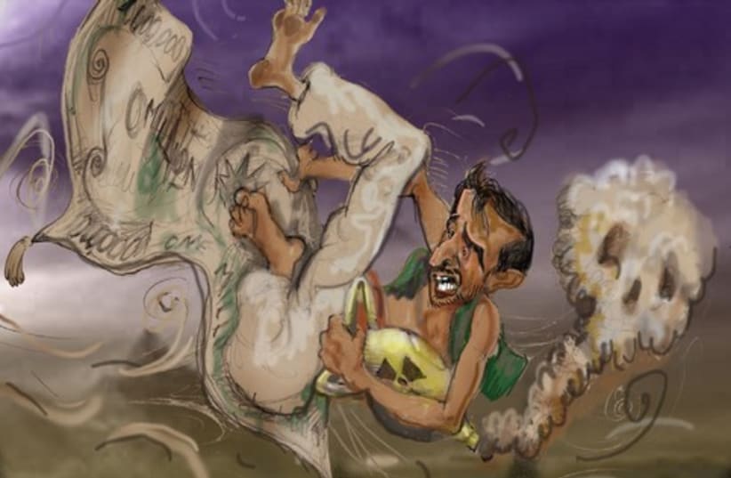 Ahmadinejad cartoon 521 (do not use) (photo credit: Avi Katz)