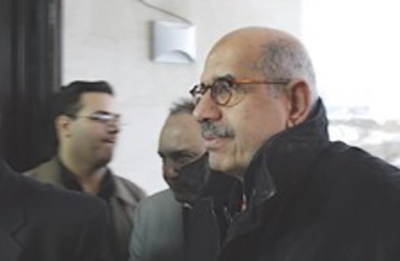 ElBaradei cold 224.88 (photo credit: AP)