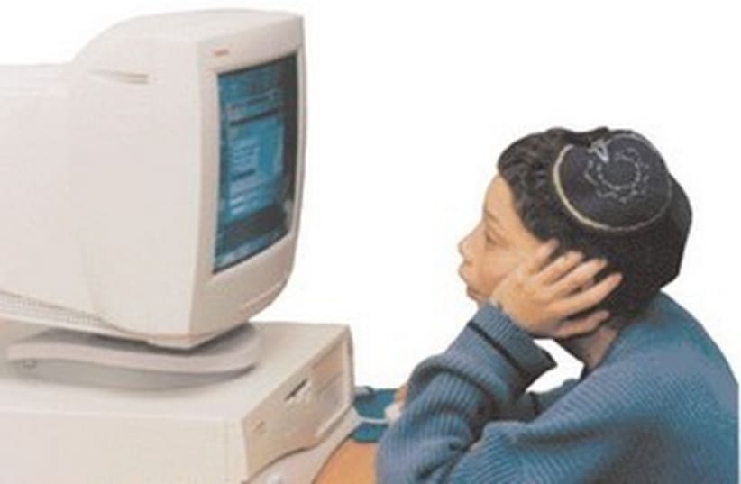 Boy using computer 521 (photo credit: courtesy)