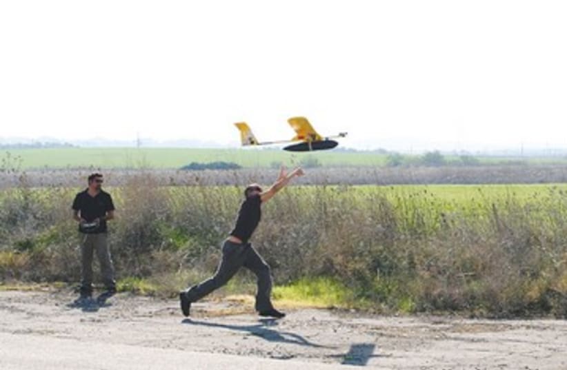 Technion students test flight pilotless vehicle_390 (photo credit: Courtesy Technion )