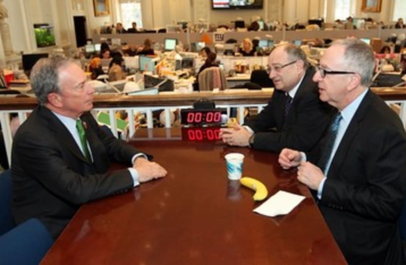 New York mayor Michael Bloomberg Technion meeting 390 (photo credit: Edward Reed.)