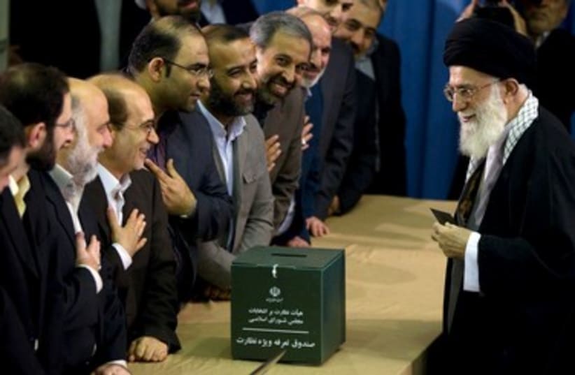 Iran's Supreme Leader Ayatollah Ali Khamenei 390 (R) (photo credit: REUTERS/Caren Firouz)