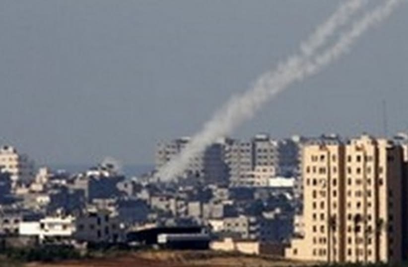 Rockets from Gaza 370(r) (photo credit: Nikola Solic / Reuters)