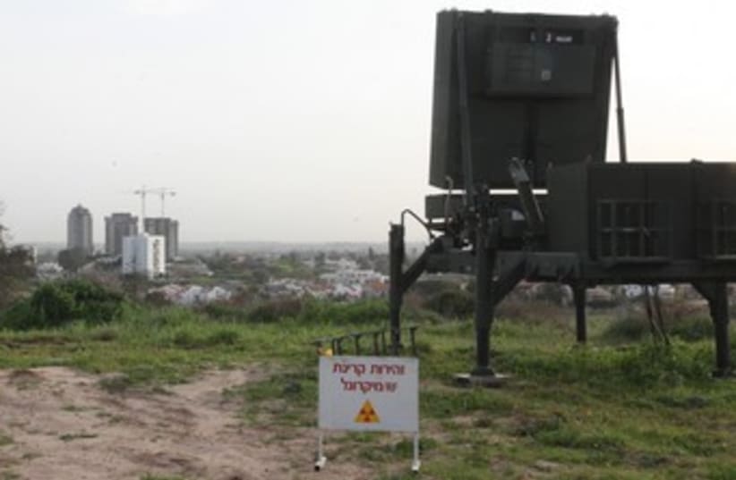 Iron dome battery protects city_370 (photo credit: Marc Israel Sellem/The Jerusalem Post)