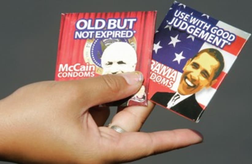 vendor displays novelty condoms 390 (photo credit: Reuters)