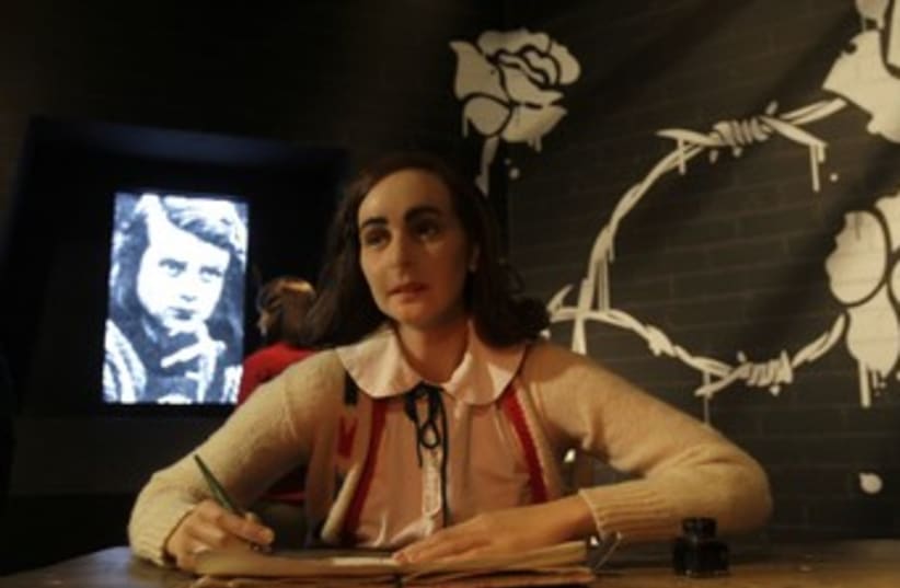 Anne Frank wax figure 370 (photo credit: REUTERS)