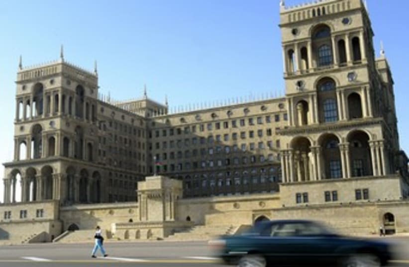 government building in baku, azerbaijan_370 (photo credit: Reuters)