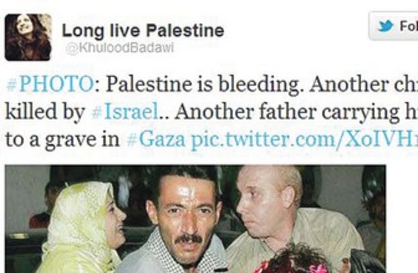 Anti-Israel Twitter post 390 (photo credit: Twitter screenshot)