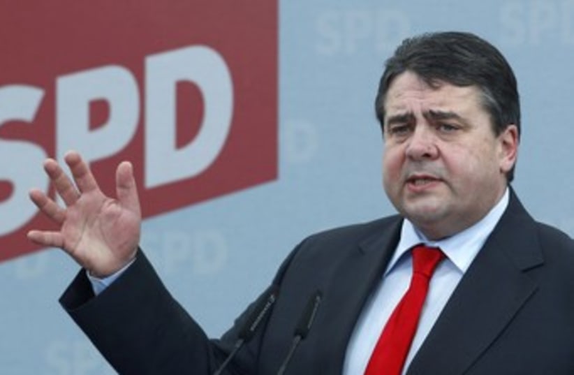 German SDP head Sigmar Gabriel_370 (photo credit: Michaela Rehle/Reuters)