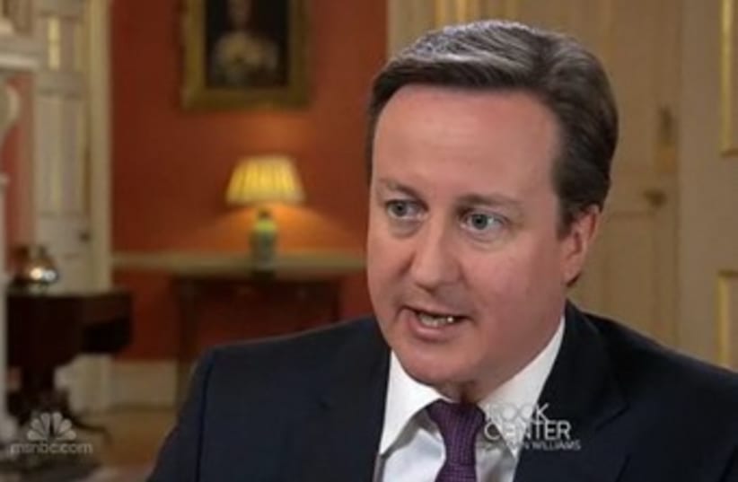 David Cameron 370 (photo credit: Screenshot)