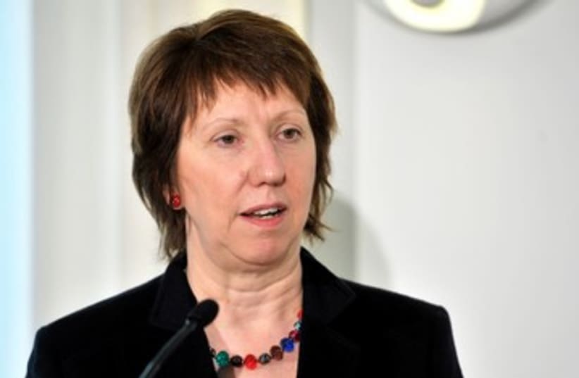EU foreign policy chief Catherine Ashton 390 (R) (photo credit: REUTERS/Kimmo Mantyla/Lehtikuva)