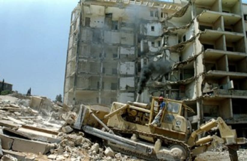 US embassy in Beirut bombed in 1983 370 (photo credit: REUTERS/Stringer .)
