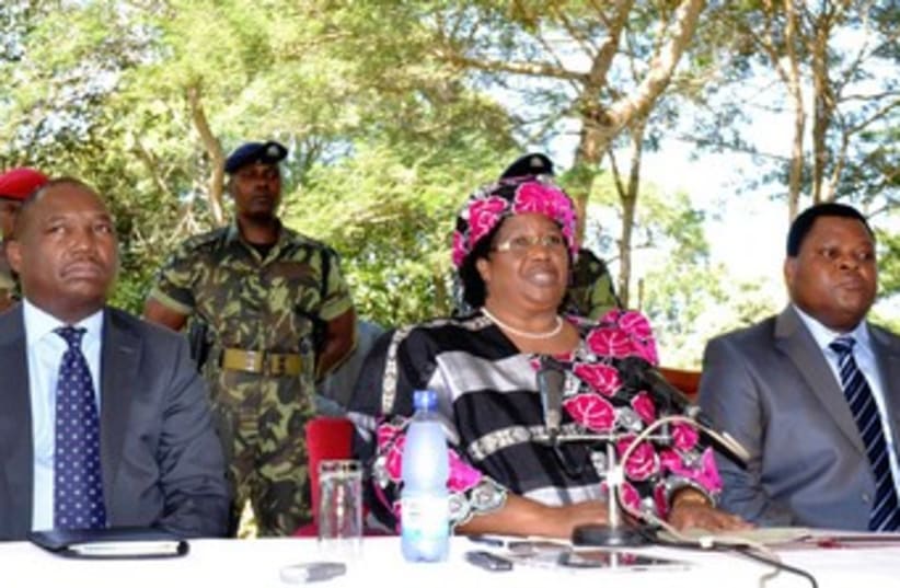 New Malawi President Joyce Banda 370 (photo credit: reuters)