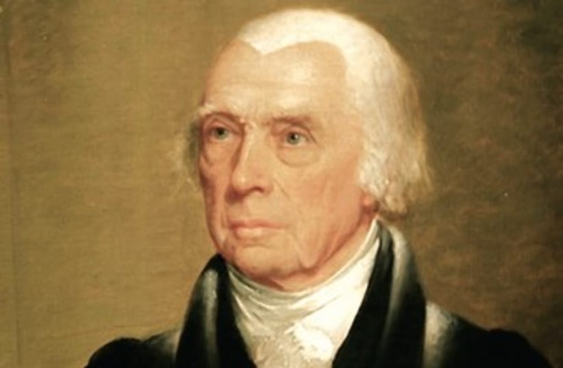 US President James Madison 370 (photo credit: REUTERS)
