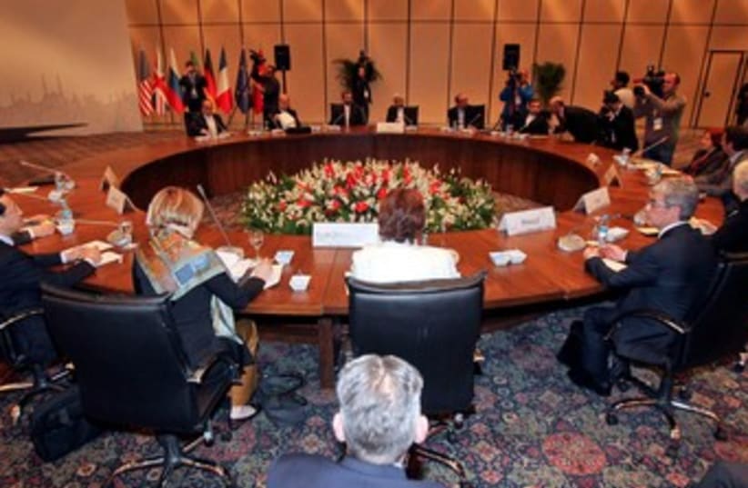 Iran nuclear talks in Istanbul 370 (R) (photo credit: REUTERS/Tolga Adanali/Pool)