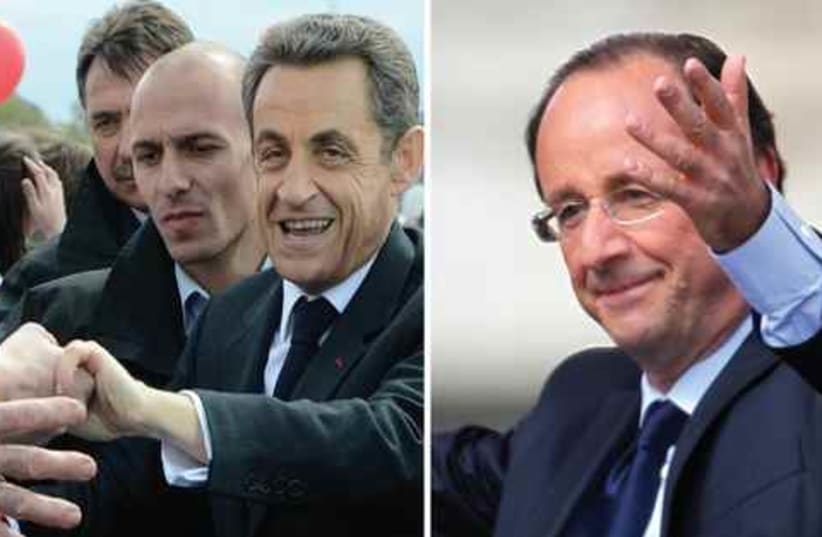 SarkozyHollande (photo credit: Reuters)