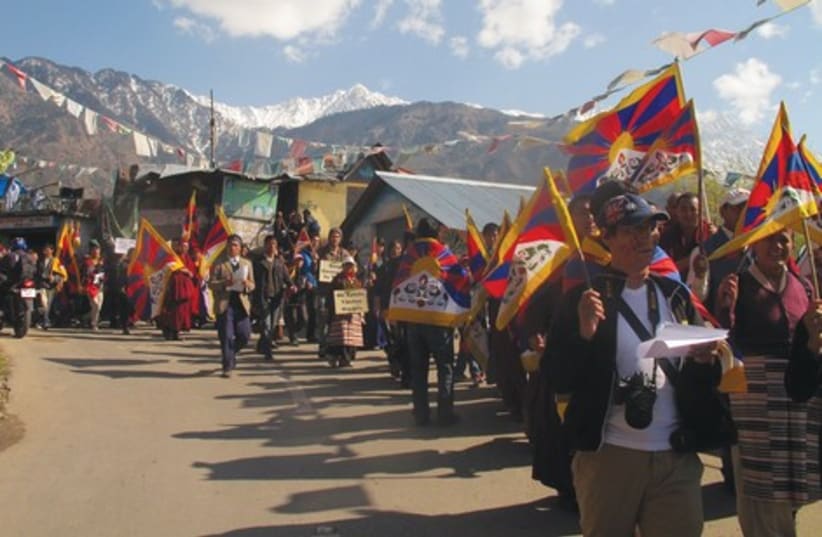 Protest in Tibet (photo credit: Saransh Sehgal)