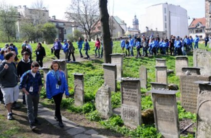March of the Living in Polish cemetery_370 (photo credit: Yossi Zeilger)