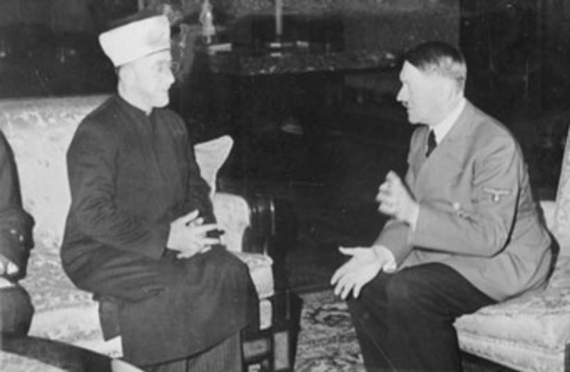 Palestinian Grand Mufti meeting with Hitler 370 (photo credit: German Federal Archive)