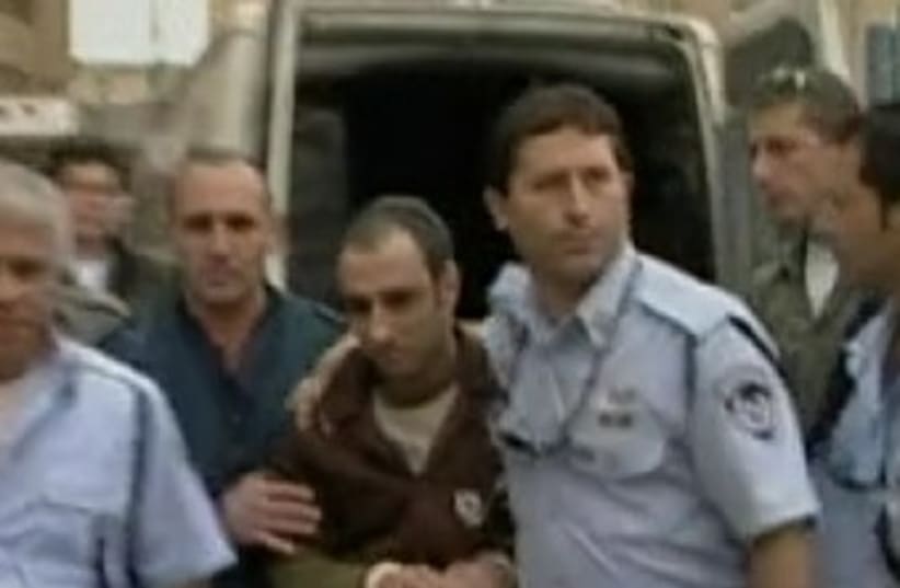 Hagai Amir is released from prison 370  (photo credit: Screenshot Channel Ten)