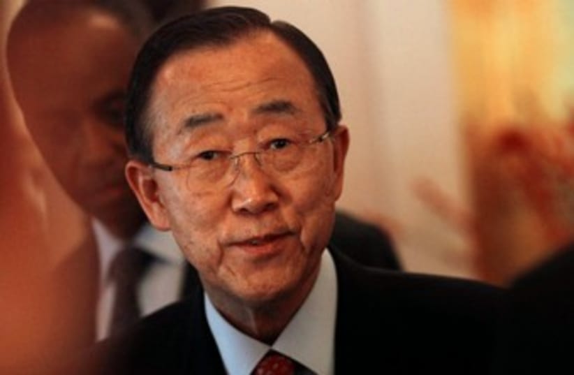 UN Secretary-General Ban Ki-moon 370 (photo credit: REUTERS/Minzayar)