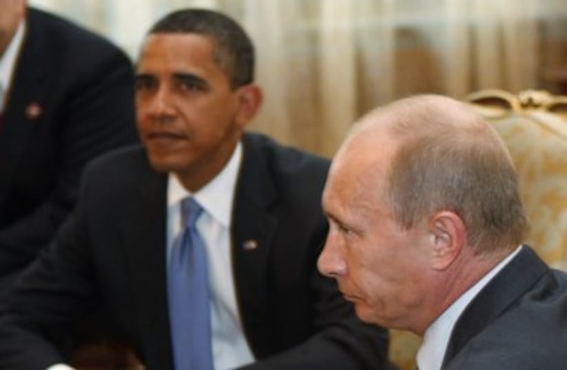 Obama meets Putin in Moscow 370 (photo credit: REUTERS)