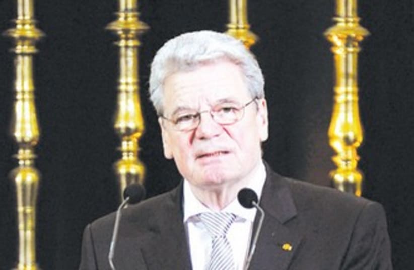 GERMAN PRESIDENT Joachim Gauck (photo credit: Reuters)
