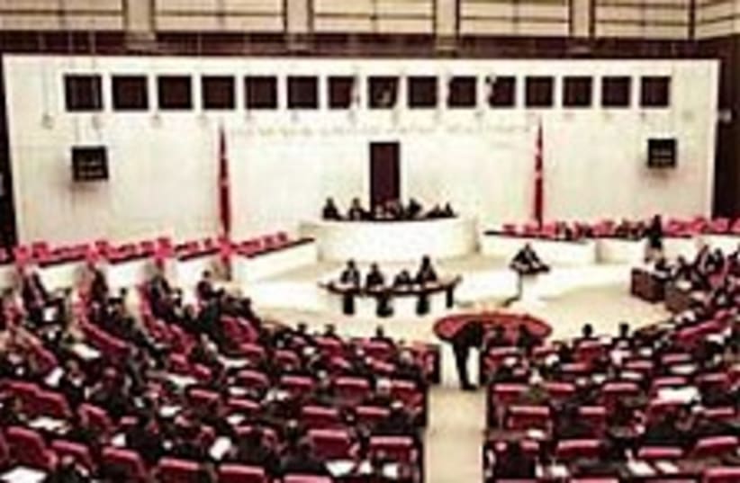 turkish parliament 224.8 (photo credit: AP)