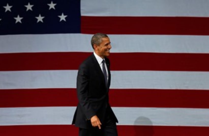 US President Barack Obama in NY 370 (photo credit: REUTERS/Larry Downing)