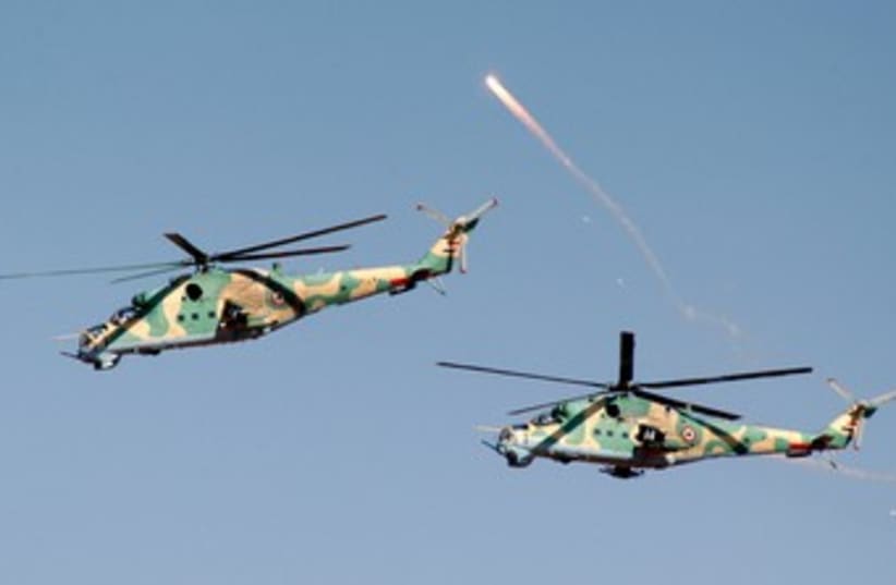 Syrian army helicopters 370 (photo credit: REUTERS)