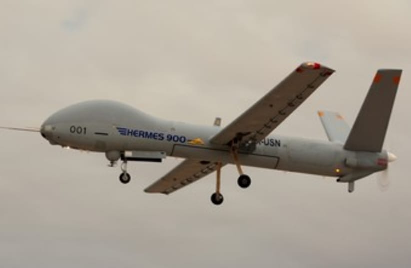 Elbit Systems’ Hermes 900 UAV 370  (photo credit: Elbit Systems)