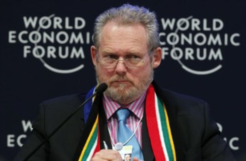 South African Minister of Trade and Industry Rob Davies (photo credit: Christian Hartmann / Reuters)