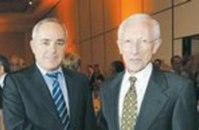 Steinitz and  Stanley Fischer 150 (photo credit: Courtesy)