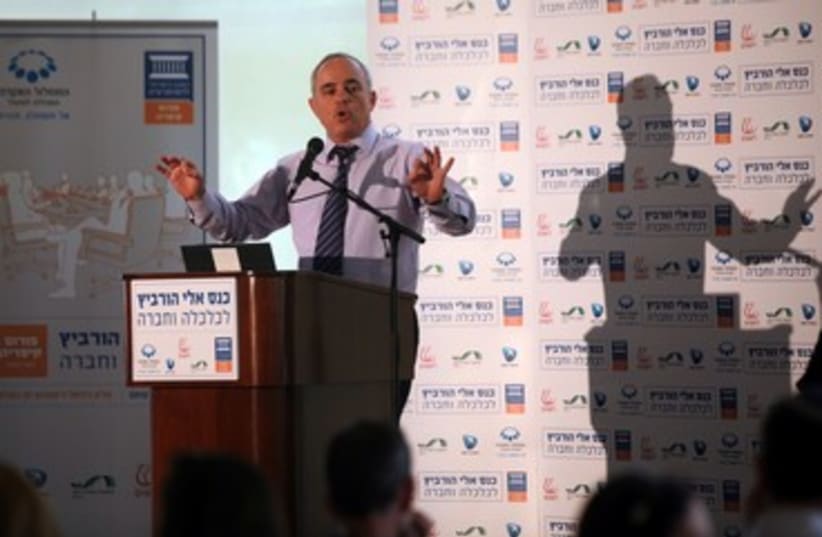 Steinitz speaks at Caesarea conference 370 (photo credit: Yossi Zamir)